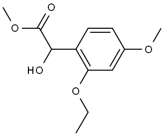 Methyl 2-ethoxy-α-hydroxy-4-methoxybenzeneacetate Structure