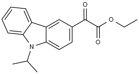 ethyl 2-(9-isopropyl-9H-carbazol-3-yl)-2-oxoacetate Structure