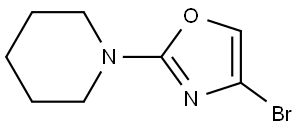 4-bromo-2-(piperidin-1-yl)oxazole,1892919-47-9,结构式