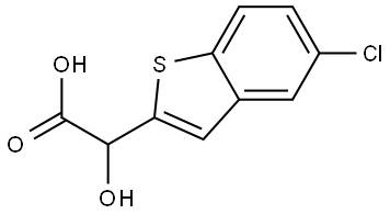 5-Chloro-α-hydroxybenzo[b]thiophene-2-acetic acid Structure