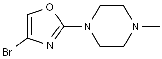 4-bromo-2-(4-methylpiperazin-1-yl)oxazole,1893591-09-7,结构式