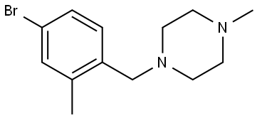 1-(4-bromo-2-methylbenzyl)-4-methylpiperazine Structure