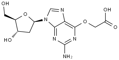 O(6)-(carboxymethyl)-2'-deoxyguanosine Structure