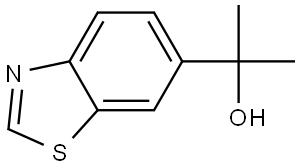 α,α-Dimethyl-6-benzothiazolemethanol 结构式
