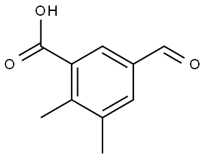 5-Formyl-2,3-dimethylbenzoic acid Structure