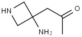 2-Propanone, 1-(3-amino-3-azetidinyl)- 结构式