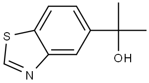α,α-Dimethyl-5-benzothiazolemethanol Structure