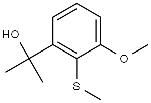 2-(3-methoxy-2-(methylthio)phenyl)propan-2-ol Structure