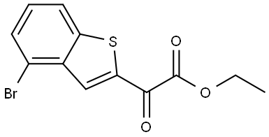 Ethyl 4-bromo-α-oxobenzo[b]thiophene-2-acetate 结构式