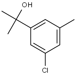 2-(3-chloro-5-methylphenyl)propan-2-ol Struktur