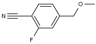 2-氟-4-(甲氧基甲基)苄腈 结构式