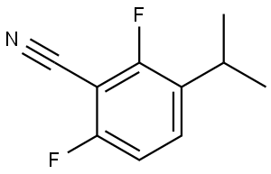 2,6-Difluoro-3-(1-methylethyl)benzonitrile 结构式