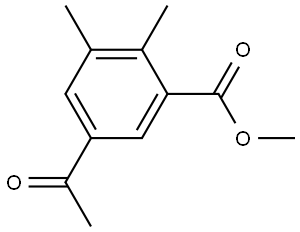 Methyl 5-acetyl-2,3-dimethylbenzoate 结构式