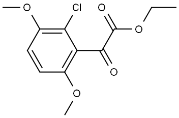 Ethyl 2-chloro-3,6-dimethoxy-α-oxobenzeneacetate Structure