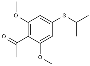1-[2,6-Dimethoxy-4-[(1-methylethyl)thio]phenyl]ethanone 结构式