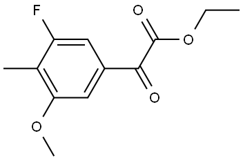 ethyl 2-(3-fluoro-5-methoxy-4-methylphenyl)-2-oxoacetate Structure