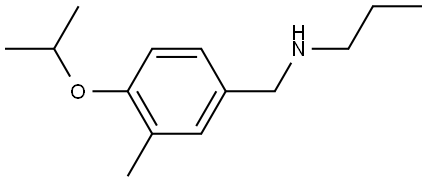 3-Methyl-4-(1-methylethoxy)-N-propylbenzenemethanamine,1899351-97-3,结构式