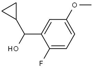 α-Cyclopropyl-2-fluoro-5-methoxybenzenemethanol,1899923-69-3,结构式