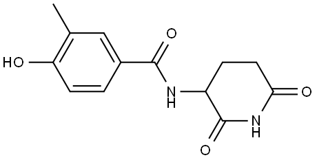 N-(2,6-dioxopiperidin-3-yl)-4-hydroxy-3-methylbenzamide Structure