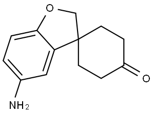 Spiro[benzofuran-3(2H),1′-cyclohexan]-4′-one, 5-amino- Structure