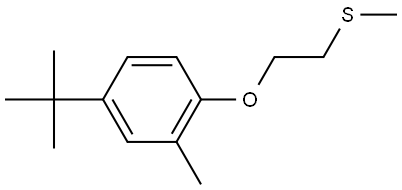 4-(1,1-Dimethylethyl)-2-methyl-1-[2-(methylthio)ethoxy]benzene 结构式