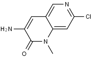 3-amino-7-chloro-1-methyl-1,6-naphthyridin-2(1H)-one,1919058-93-7,结构式