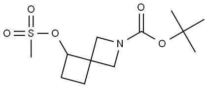 1,1-Dimethylethyl 5-[(methylsulfonyl)oxy]-2-azaspiro[3.3]heptane-2-carboxylate Structure