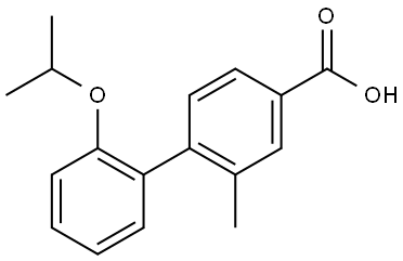 2-Methyl-2'-(1-methylethoxy)[1,1'-biphenyl]-4-carboxylic acid 结构式