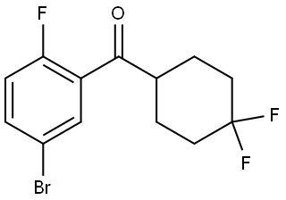 (5-Bromo-2-fluorophenyl)(4,4-difluorocyclohexyl)methanone Struktur