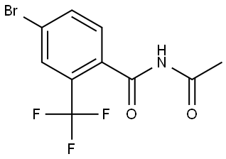 N-Acetyl-4-bromo-2-(trifluoromethyl)benzamide,1925560-75-3,结构式