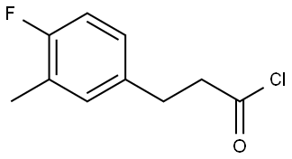 4-Fluoro-3-methylbenzenepropanoyl chloride Structure