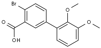 4-Bromo-2',3'-dimethoxy[1,1'-biphenyl]-3-carboxylic acid Structure