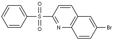 6-Bromo-2-(phenylsulfonyl)quinoline 结构式