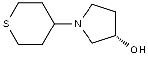 (S)-1-(tetrahydro-2H-thiopyran-4-yl)pyrrolidin-3-ol Structure