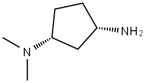 (1R,3S)-N1,N1-二甲基环戊烷-1,3-二胺 结构式