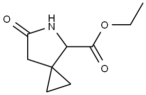 Ethyl 6-oxo-5-azaspiro[2.4]heptane-4-carboxylate 结构式