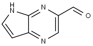 5H-pyrrolo[2,3-b]pyrazine-3-carbaldehyde Struktur