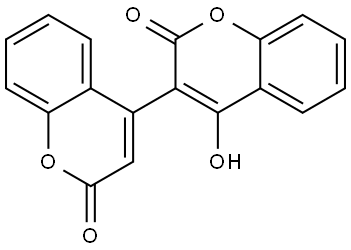 [3,4′-Bi-2H-1-benzopyran]-2,2′-dione, 4-hydroxy-,19345-56-3,结构式