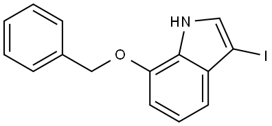 7-(benzyloxy)-3-iodo-1H-indole 结构式