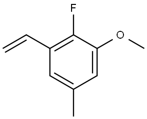 1-Ethenyl-2-fluoro-3-methoxy-5-methylbenzene 结构式