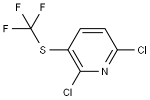 Pyridine, 2,6-dichloro-3-[(trifluoromethyl)thio]- Struktur