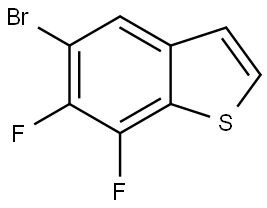 5-bromo-6,7-difluorobenzo[b]thiophene 结构式