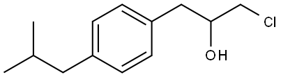 α-(Chloromethyl)-4-(2-methylpropyl)benzeneethanol Structure