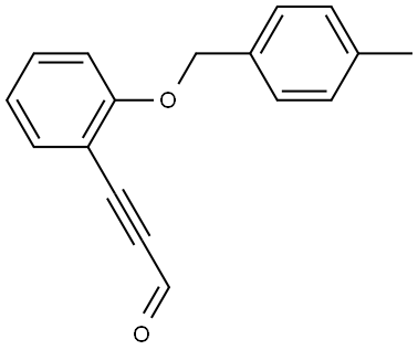 3-[2-[(4-Methylphenyl)methoxy]phenyl]-2-propynal 结构式