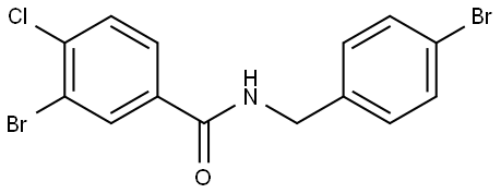 3-Bromo-N-[(4-bromophenyl)methyl]-4-chlorobenzamide,1958873-85-2,结构式