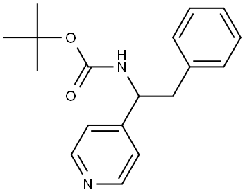 1,1-Dimethylethyl N-[2-phenyl-1-(4-pyridinyl)ethyl]carbamate 结构式