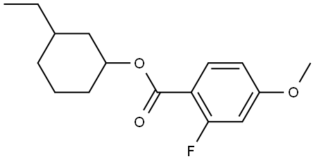 ethyl 3-cyclohexyl-2-fluoro-4-methoxybenzoate 结构式