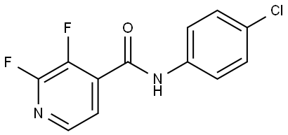 N-(4-Chlorophenyl)-2,3-difluoro-4-pyridinecarboxamide 结构式