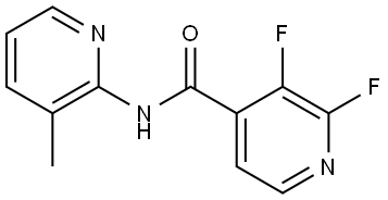 2,3-Difluoro-N-(3-methyl-2-pyridinyl)-4-pyridinecarboxamide,1974639-26-3,结构式