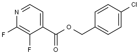 (4-Chlorophenyl)methyl 2,3-difluoro-4-pyridinecarboxylate Structure